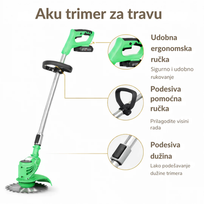 Aku Trimer za Travu 2 baterije + GRATIS Ninja blade nastavak