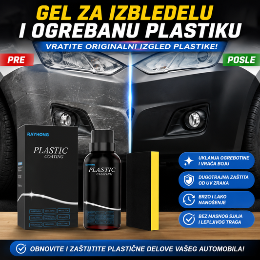 Gel za izbledelu i ogreban plastiku 1+1 Gratis!