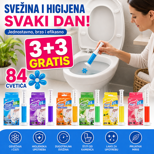Aroma gel za WC šolju 3 + 3 GRATIS