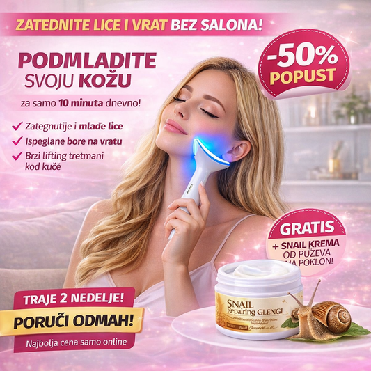 Aparat za Zatezanje lica i Vrata + POKLON Snail Krema