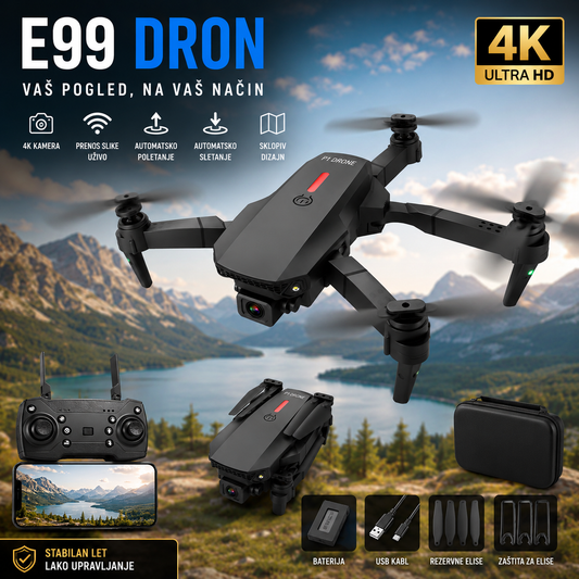 🚁 Pametni 4K dron – snimaj svet iz nove perspektive!