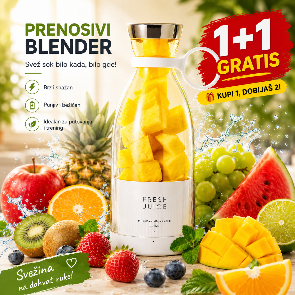 Prenosivi Blender 1+1 Gratis!