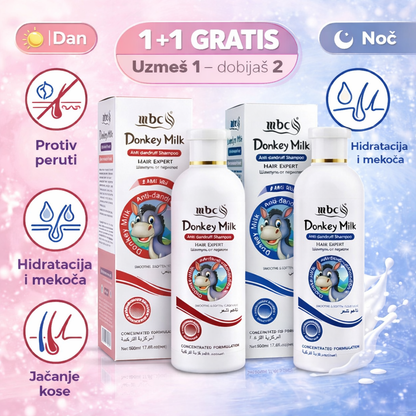 Donky Šampon za Čisto Teme i Jaku Kosu (Dan + Noć Set)