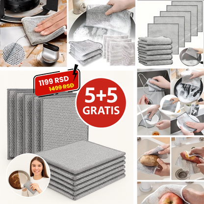 Čelične Magične Krpe 5 + 5 Gratis!