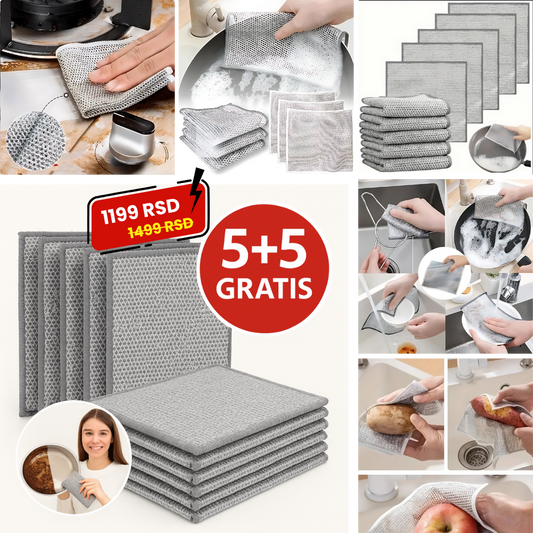 Čelične Magične Krpe 5 + 5 Gratis!