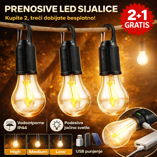 Prenosive LED sijalice 2 + 1 GRATIS!