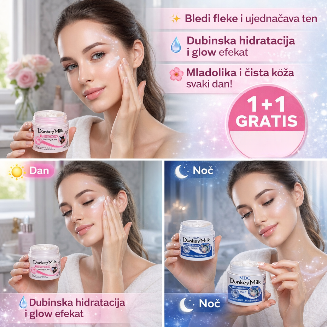 Donky Glow Set – Dnevna + Noćna Krema za Savršen Ten