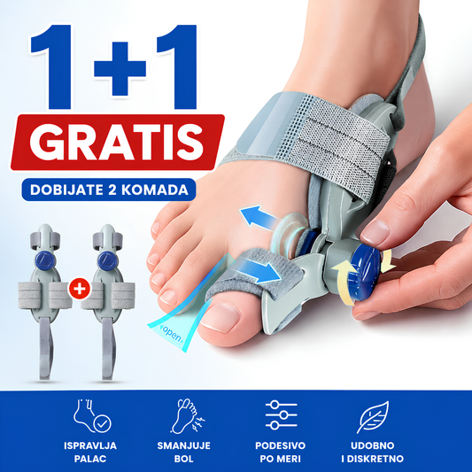 Ortopedski Steznik Za Čukljeve – Ispravljanje i Zaštita Stopala 1 + 1 Gratis!